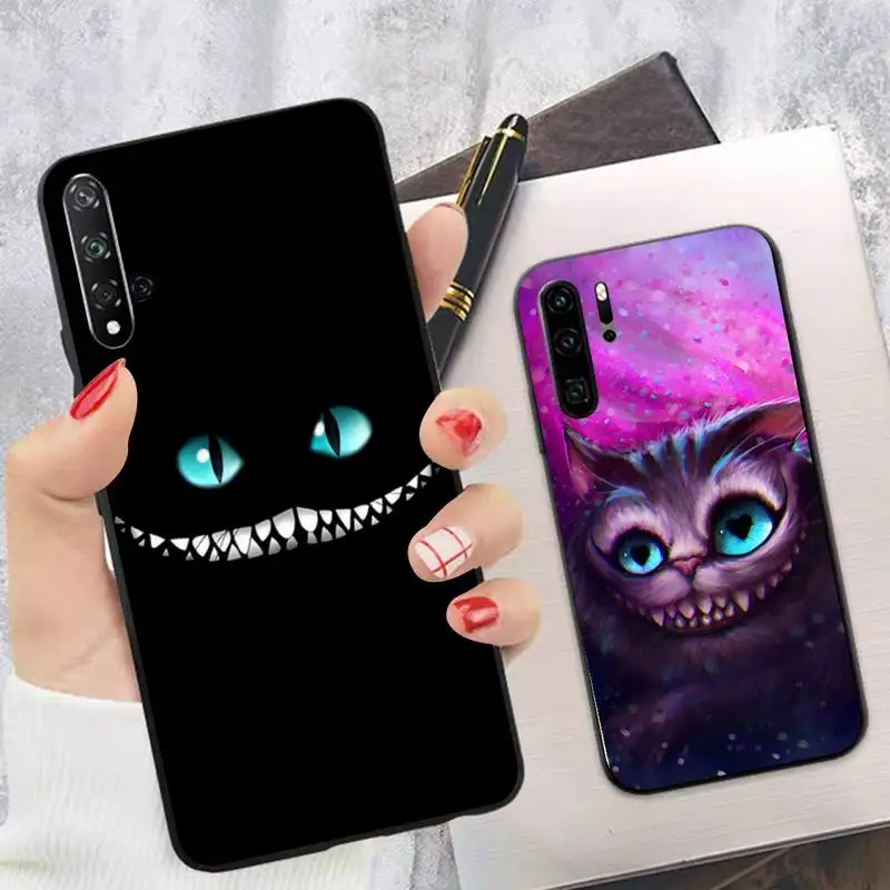 

Disney Alice in Wonderland Cheshire Phone Case for Huawei P30 40 20 10 8 9 lite pro plus Psmart2019