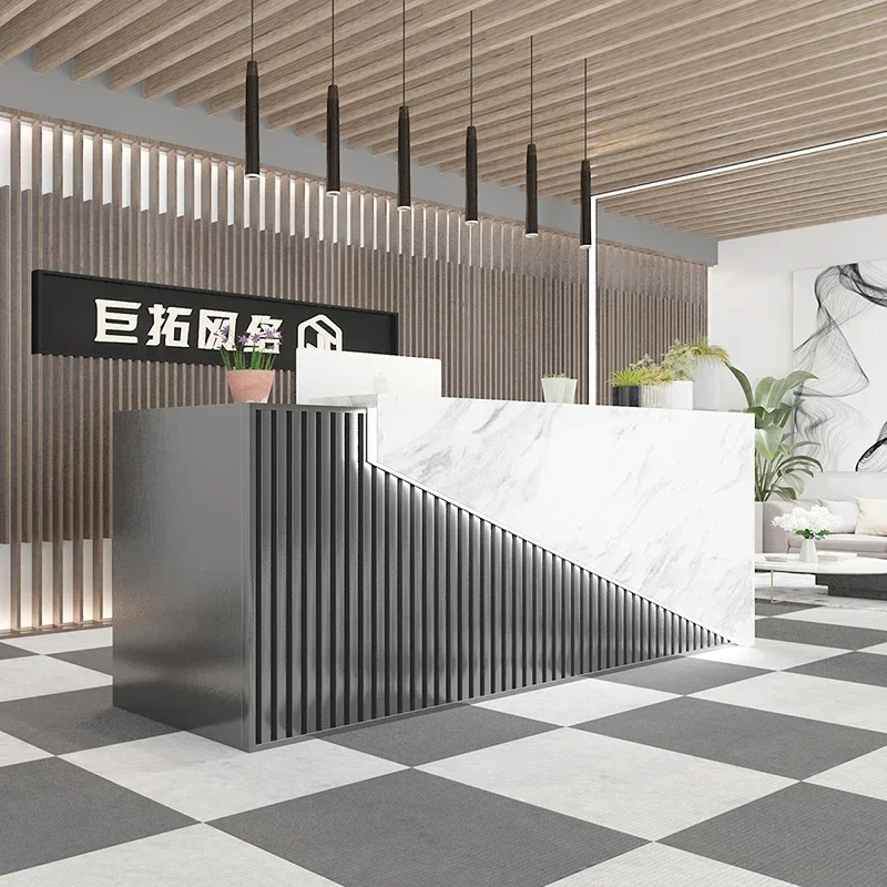 Стойка регистрации роскошные входные столы передняя стойка розничная витрина