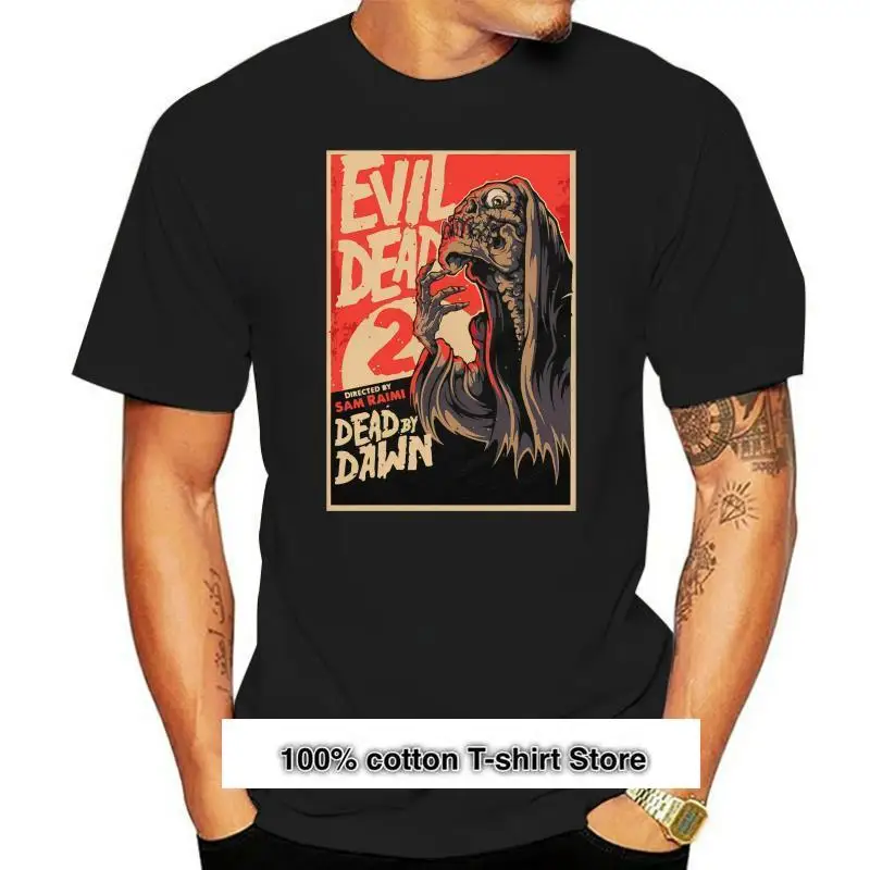 

Camiseta con estampado de "Dead 2 Evil" para adultos, camiseta Unisex con esqueleto de Horror, Diy