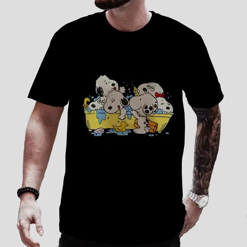 Спортивная женская футболка Snoopy с коротким рукавом