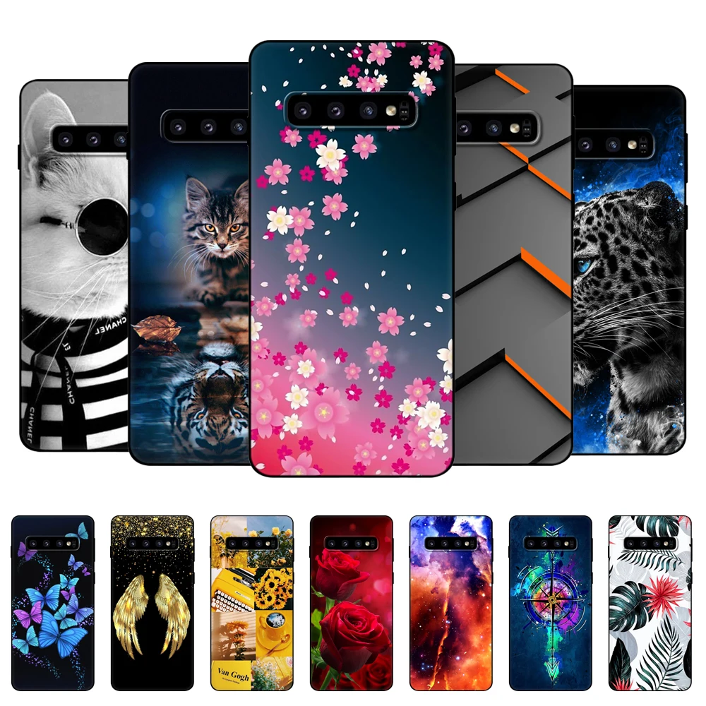 Чехол для Samsung Galaxy S10, чехол для Samsung S10 Plus S10e, чехол для телефона S10 + S10Plus S10 E G975F, зеркальный силиконовый чехол, черный чехол из ТПУ