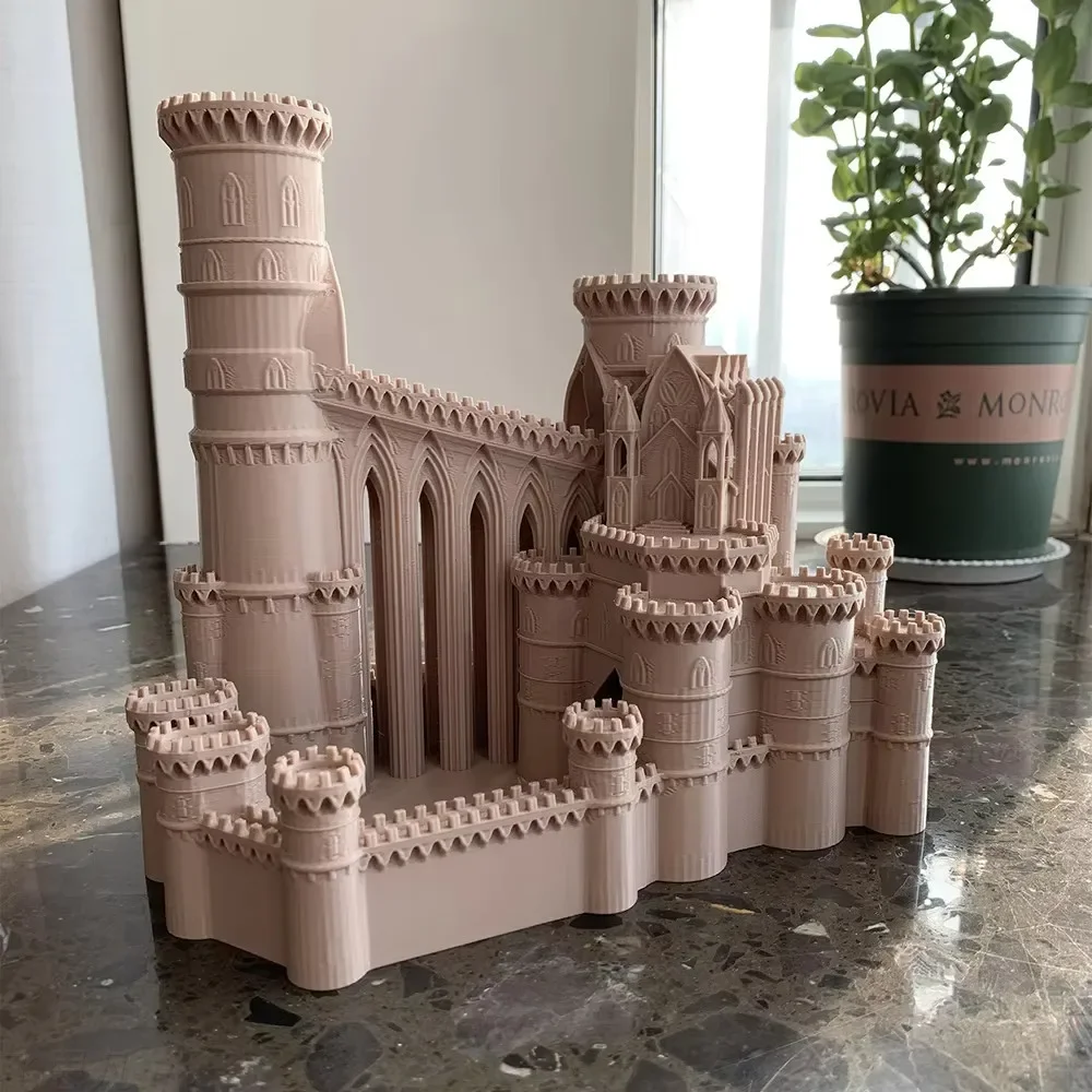 Фото Ice Castle Dice Tower 3D печатная настольная игровая башня Dice Tower Лоток для настольной игры DND D&D RPG Подарок для друга №2