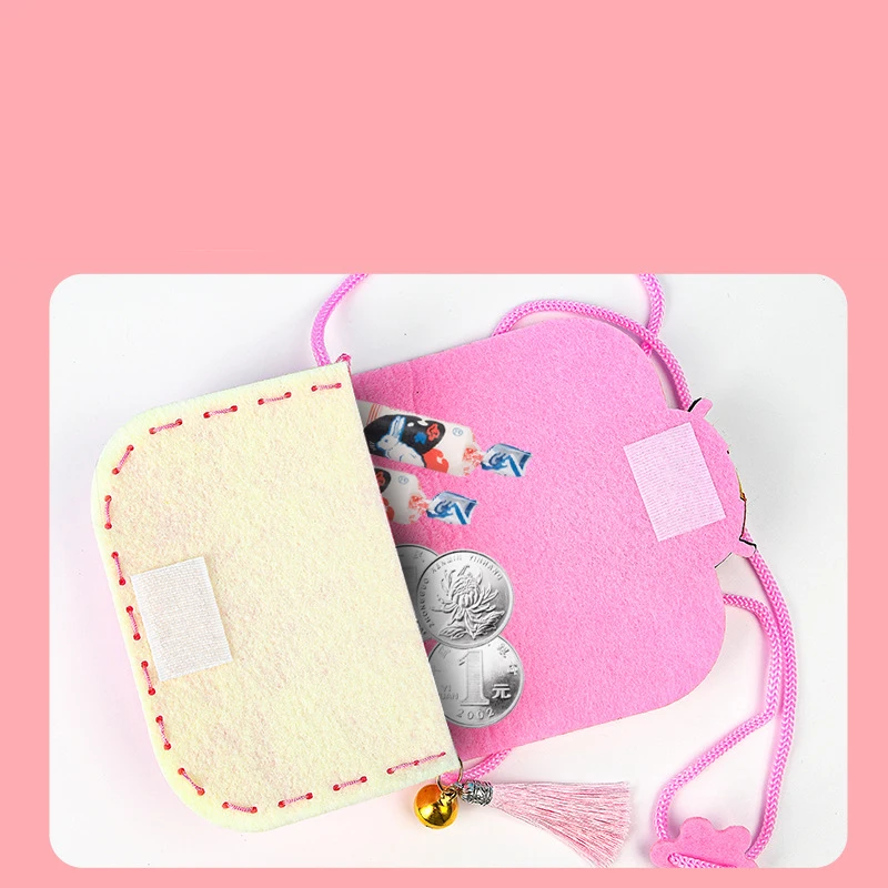 Детская нетканая сумка через плечо ручной работы с милым рисунком сделай сам