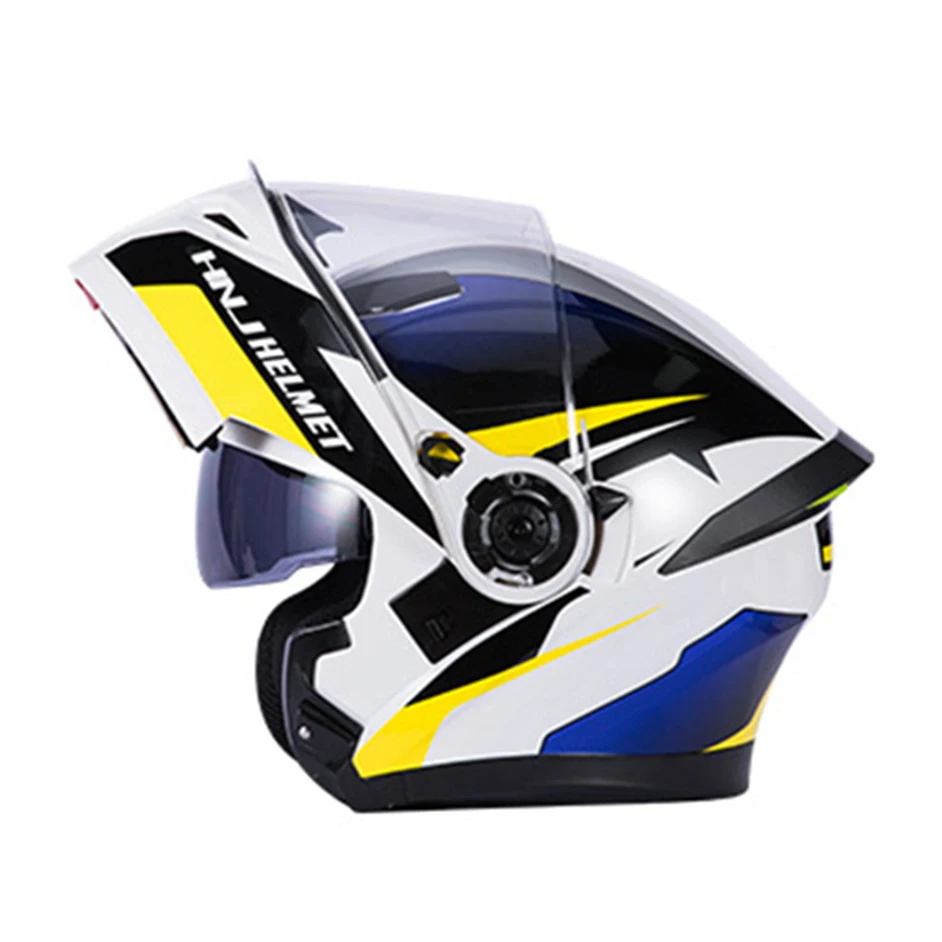 Motorcycle Full Face Helmets Motorbike Motocross Flip up Helmet Moto Modular Dual Lens Helmets enlarge