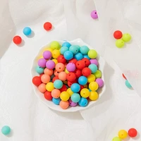 500pc round silicone beads 12mm food grade bpa free chewable diy baby teething beads pacifier chain accessories baby products
