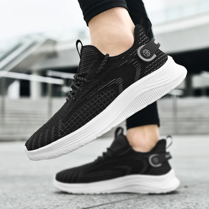 Man Sneakers 2023 Spring Non-slip Casual Shoes Mesh Breathable Walking Lightweight Running Sports Shoes