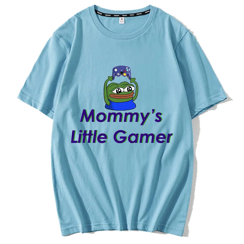 

Футболка для маленьких геймеров Mommy S, Мужская футболка, новинка, футболка с коротким рукавом и круглым вырезом, футболки большого размера, одежда из 100% хлопка на лето