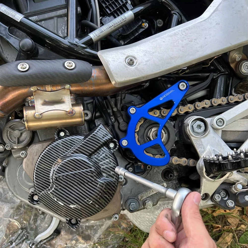Для Husqvarna 701 ENDURO Supermoto SM KTM 690 R 650 SMC Аксессуары Передняя звездочка Чехол Saver Protector Guard
