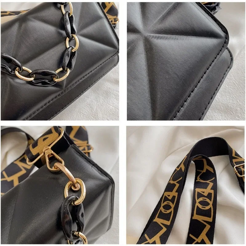 Модная Женская Маленькая Квадратная Сумка На Плечо Из Искусственной Кожи С