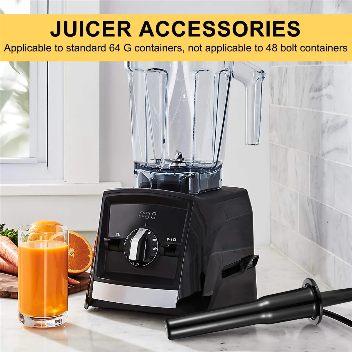 Пластиковый плунжер для тампера блендера и ускорителя блендеров Vitamix 760/5000/5200