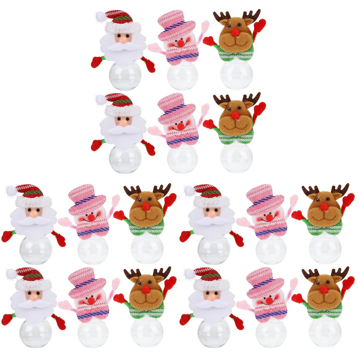 

18 Pcs Candy Jar Party Favors Xmas Treat Goodies Small Christmas Ornament