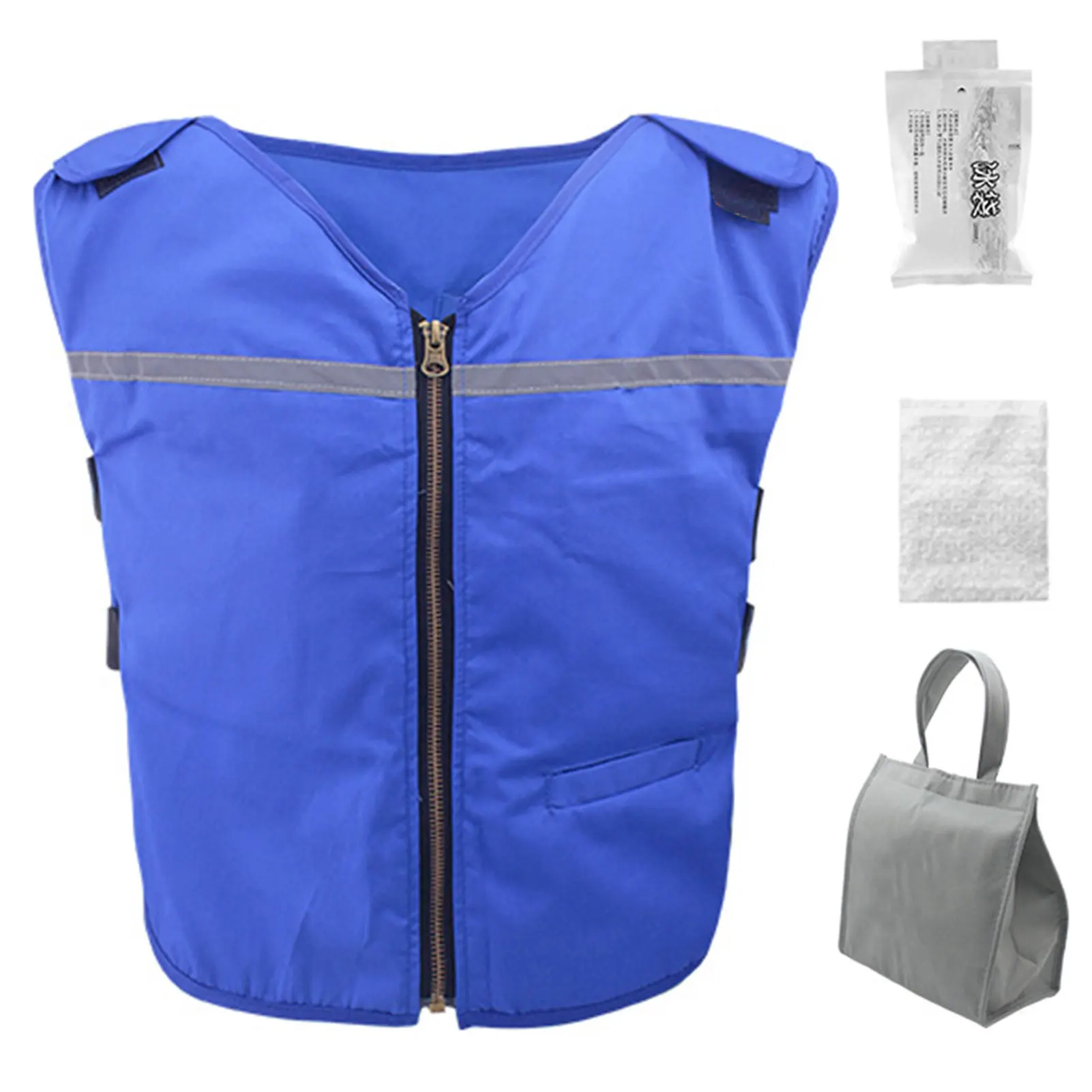 Cooling Ice Vest Cooling Packs Vest With Adjustable Straps Ice Cooling Vest With 25 Pcs Ice Packs Cooling Clothes For Hot
