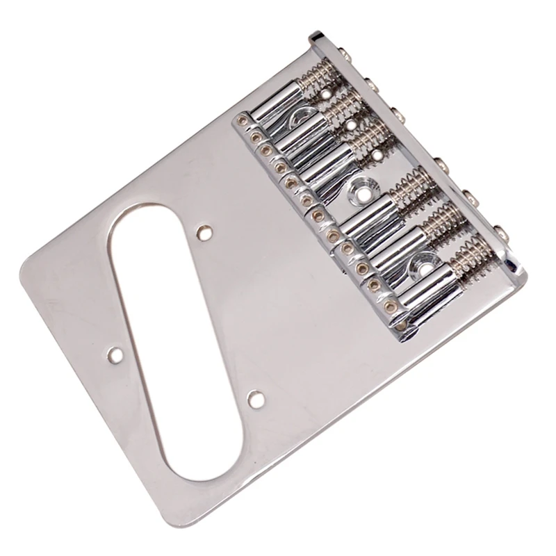 

6 Saddle Bridge With Screws For Telecaster Electric Guitar Replacement Guitar Accessories Parts Silver