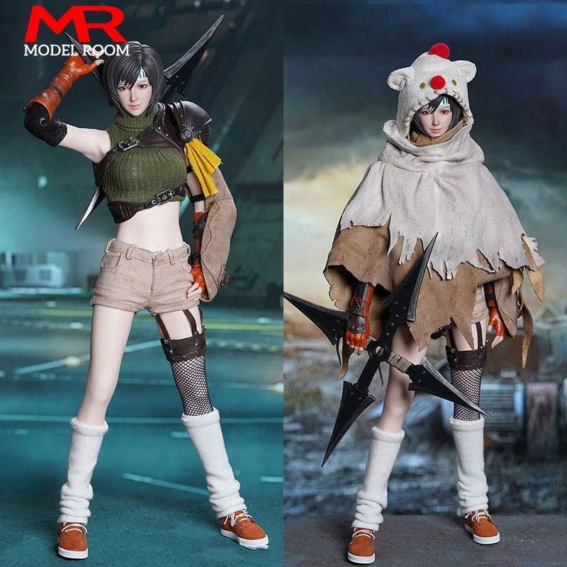 SUPER DUCK SET083 1/6 FF7 Yuffie Head Sculpt Костюм Одежда Модель подходит для 12 дюймов TBL PH S16A S18A
