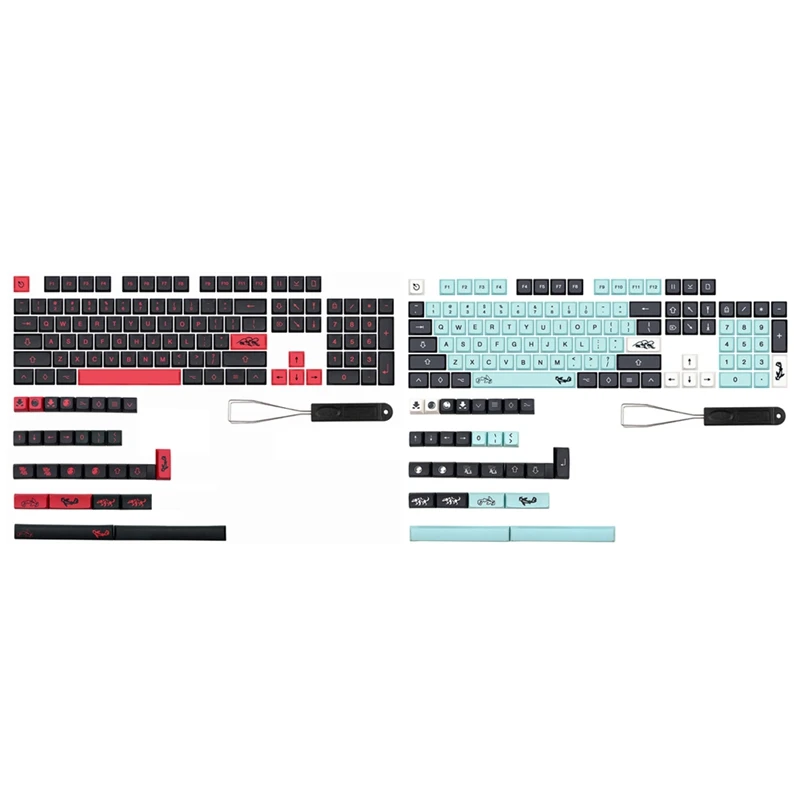 

132 Key MIZU Keycap XDA Keycaps For Dz60/RK61/64/Gk61/68/75/84/980/104 Mechanical Keyboard Key Cap 7U Split Spacebar
