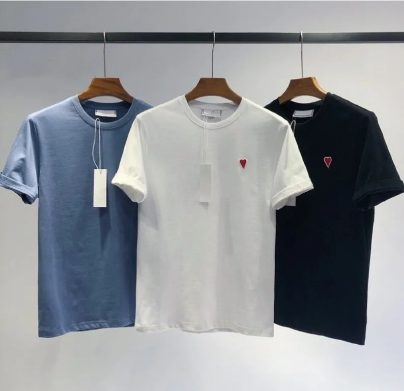 

Новая женская футболка в форме сердца, новинка, оригинальный бренд, мужские топы, летняя модная футболка с коротким рукавом, 100% хлопок, Мужск...