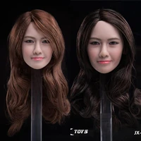 jxtoys 029 16 female soldier asian beauty yoona head carving model accessories fit 12 action figures body dolls