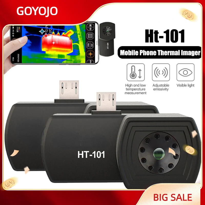 

HT-101 мини инфракрасная тепловизионная камера Датчик изображения наружные тепловизионные устройства для телефона Android