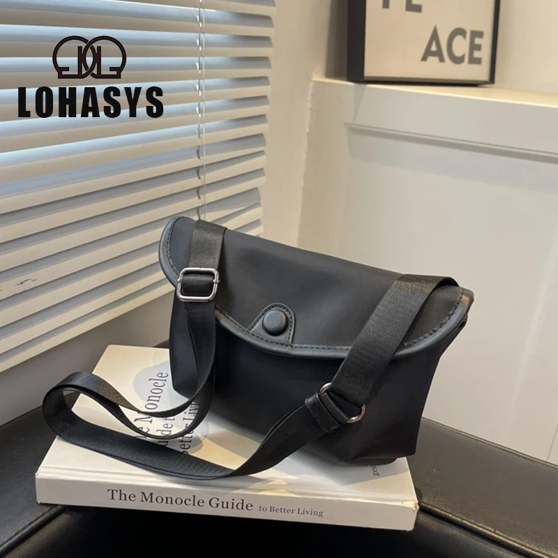 LOHASYS Multifunctional Waist Bag Belt Men  Pack Casual Phone Pouch Women Black More Pockets Small Male Waist Pack Unisex