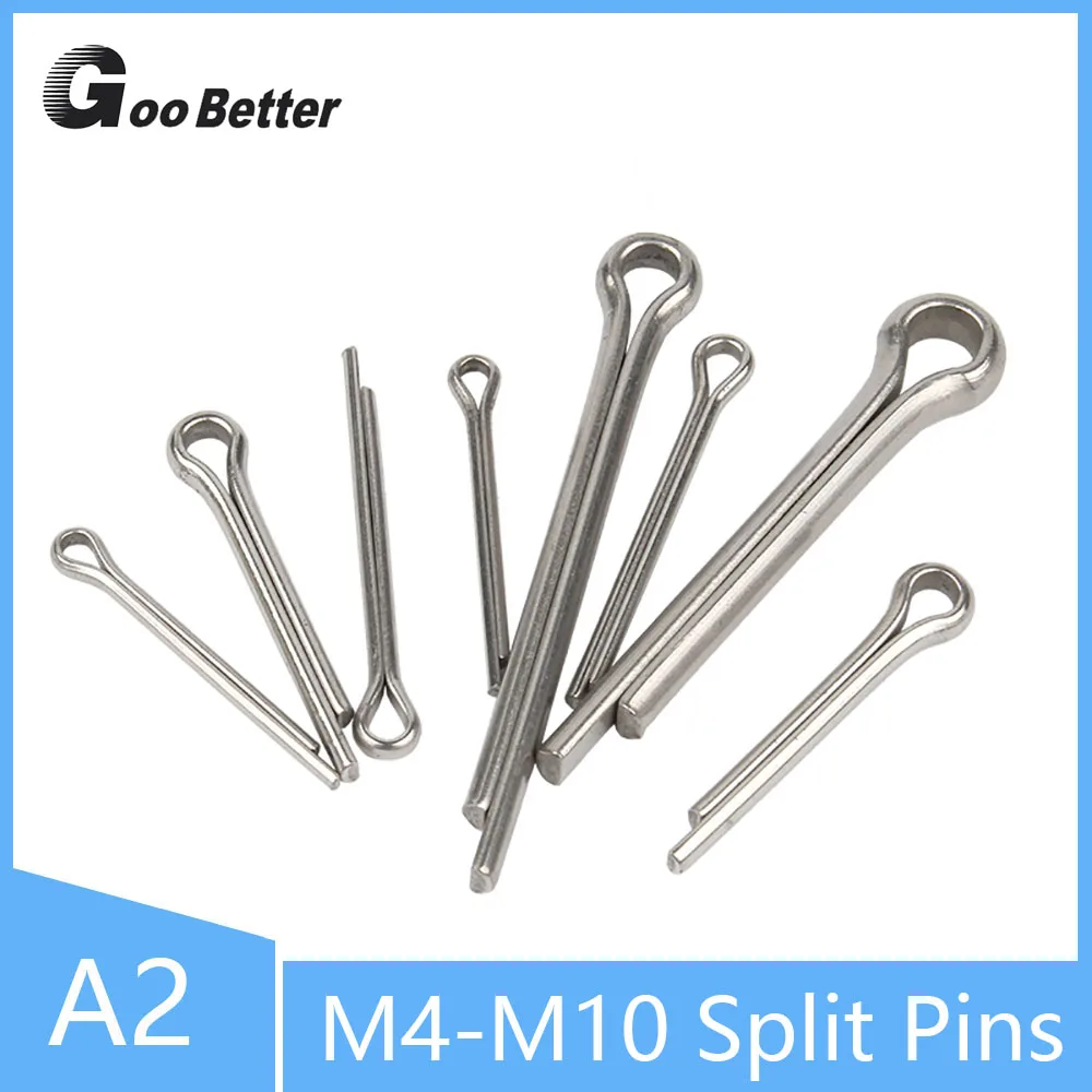 

1/5/10/20 шт. M4 M5 M6 M6.3 M8 M10 контакты из нержавеющей стали A2 304 разделенные контакты длина 16 мм-120 мм