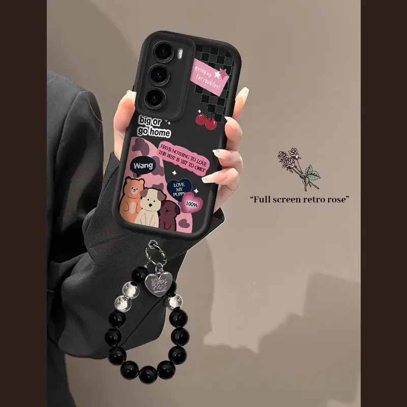 Фото R eno12Pro Чехол-браслет с изображением счастливых животных Sky Eye для OPPO Reno 12 12Pro F21Pro 4 3 12F 13Pro 12FS 13 F19Pro F15 F27 Чехол №4