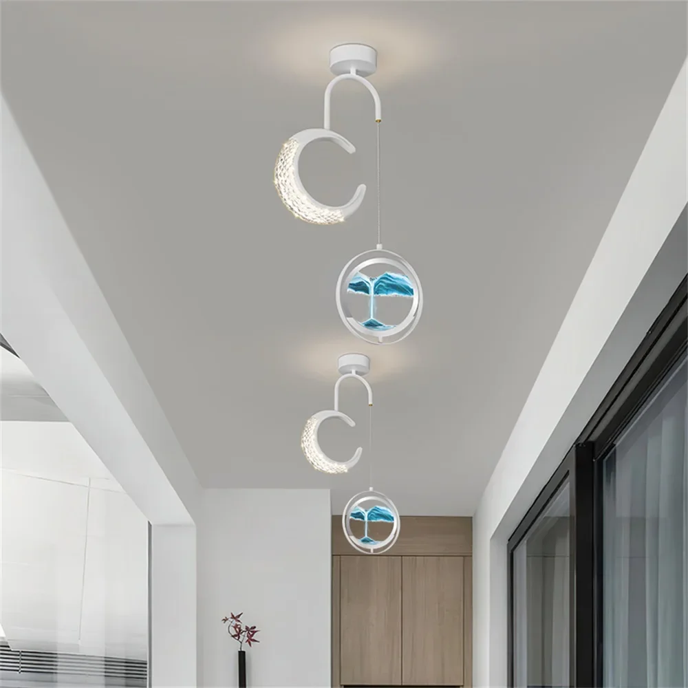 SEAN современные золотые подвесные светильники светодиодные креативные песочные