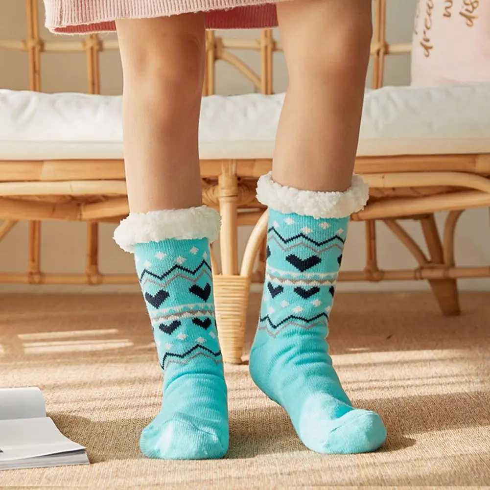 

1 пара домашние носки красивые Нескользящие ветрозащитные зимние домашние тапочки для взрослых носки для дома носки для пола носки для сна