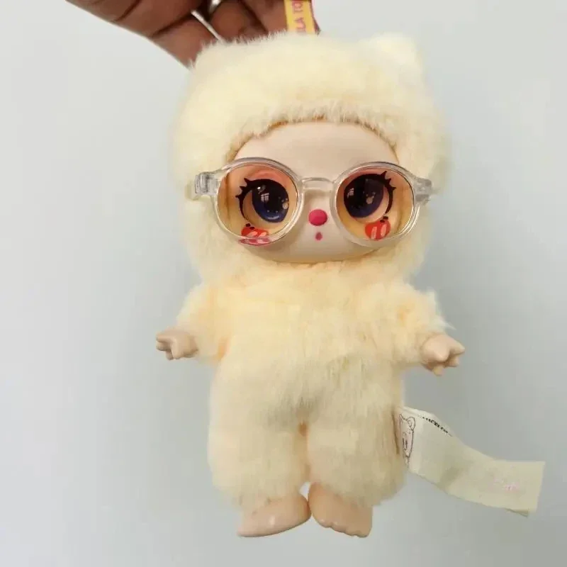 Аксессуары для мини-кукол Liila LUCKY CAT labubu хлопковой куклы 10 см складные очки с