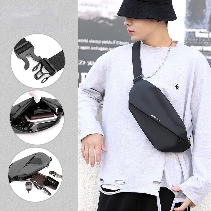 Men's Shoulder Bag Multifunction Anti-theft Waterproof Male Crossbody Bag Waist Casual Sling Chest Pack Outdoor Sport Bolsas