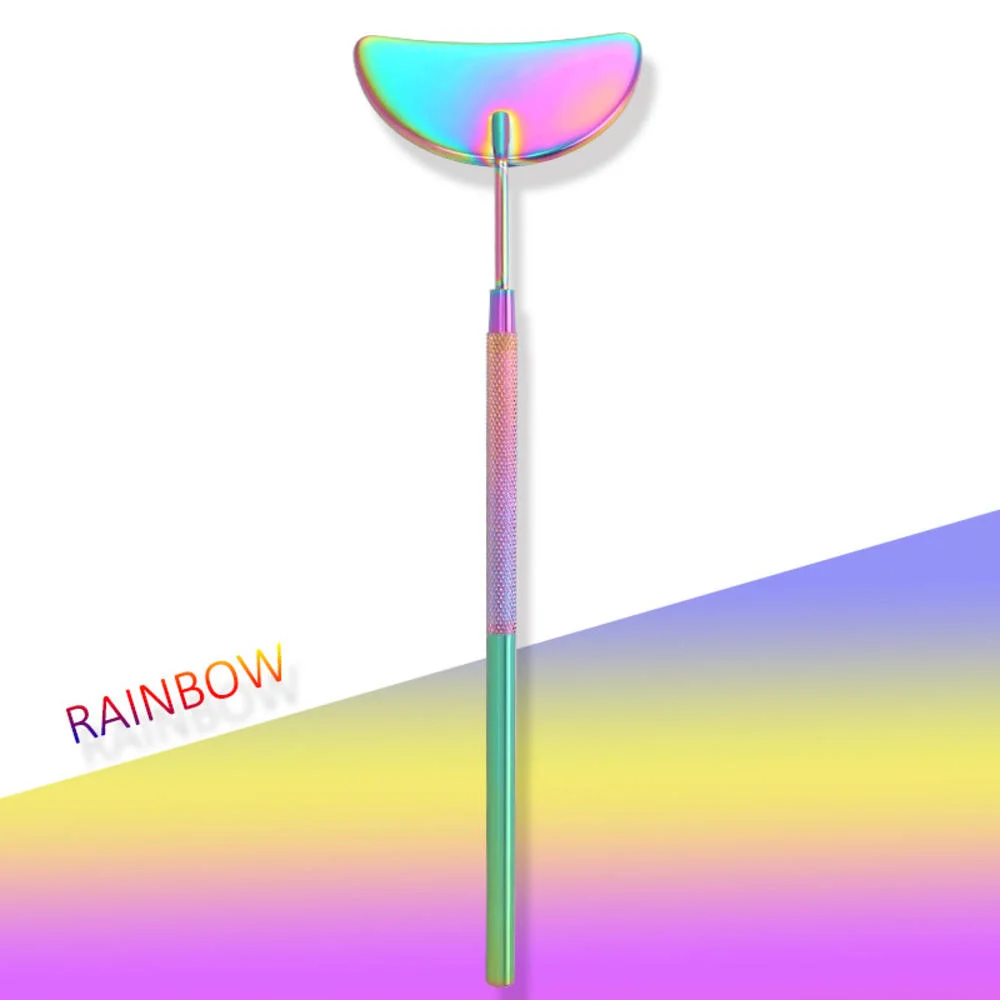 Ручное зеркало из нержавеющей стали для наращивания ресниц инструмент красоты в