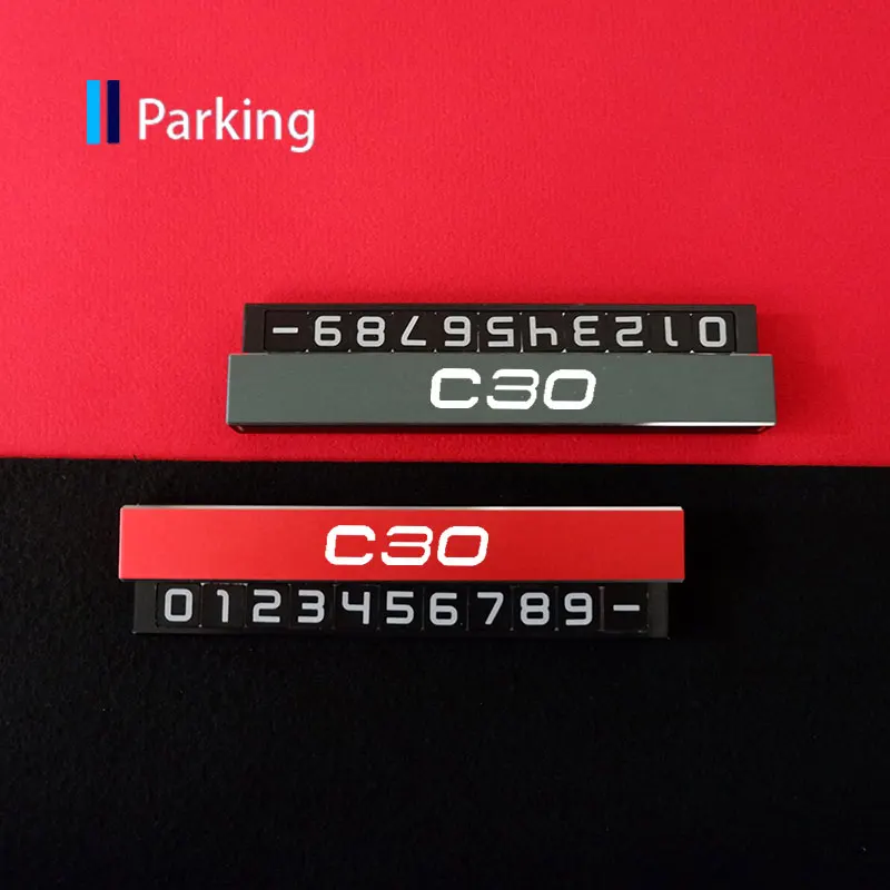 

Car Temporary Parking Card For Volvo C30 Auto Phone Number Card For Volvo C30 C70 XC40 XC60 XC90 S60 S90 V40 V50 V60 V70 AWD T6