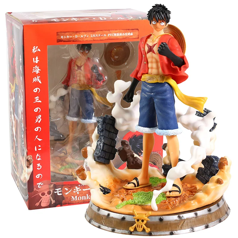 

26cm One Piece Busoshoku Haki Monkey D Luffy 1/6 Scale PVC Figure Model Toy Colletible Statue