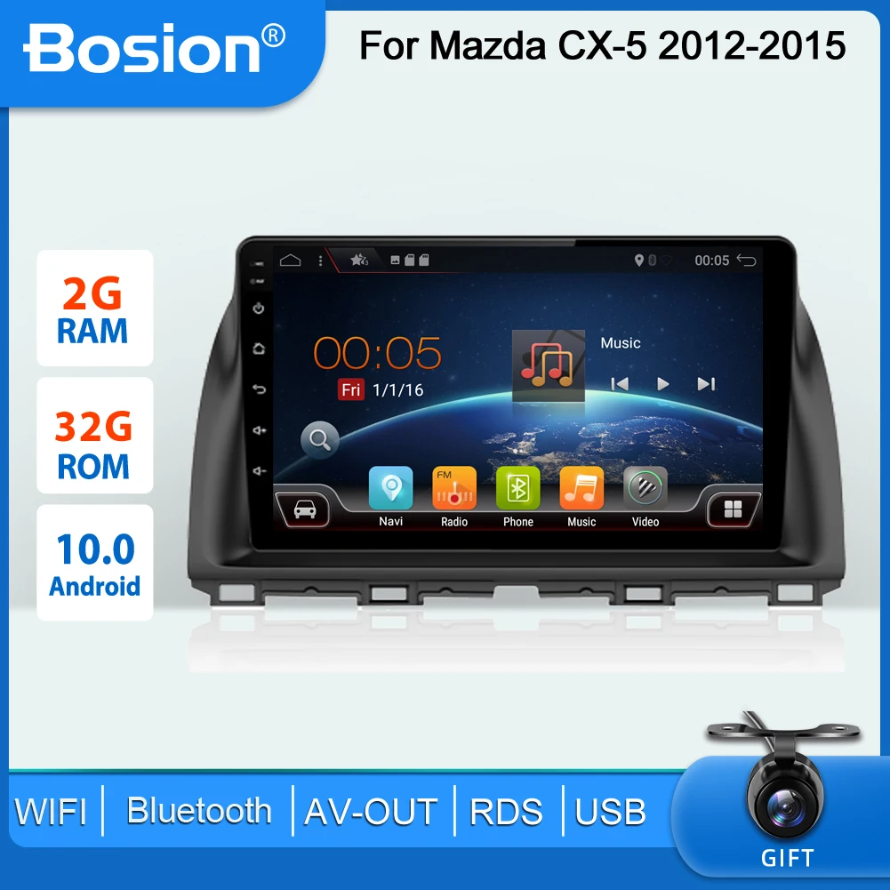 

Автомобильный мультимедийный плеер Bosion, плеер на Android 10, с экраном 10,1 дюйма, GPS, Wi-Fi, usb, для Mazda CX5 CX-5 CX 5, 2012