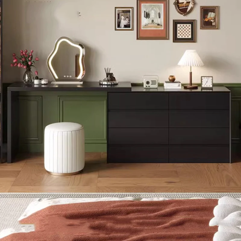 Деревянный столик-органайзер для хранения женский современный столик-комод