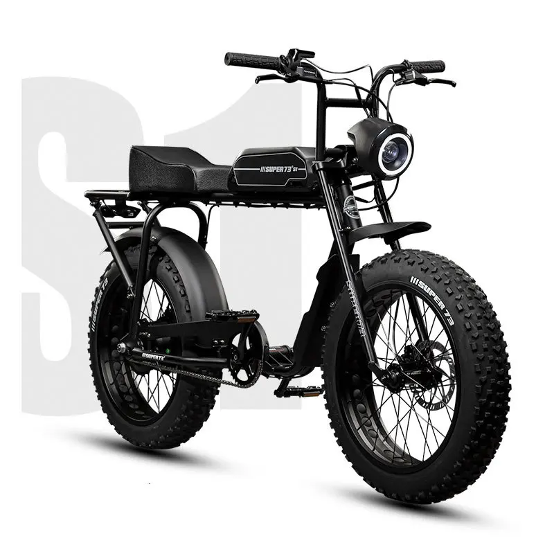 

Retro Electric Bicycle Motorcycle Lithium Battery Wide Wheel Snow Tire Mountain Road Off-road Electric Bicycle