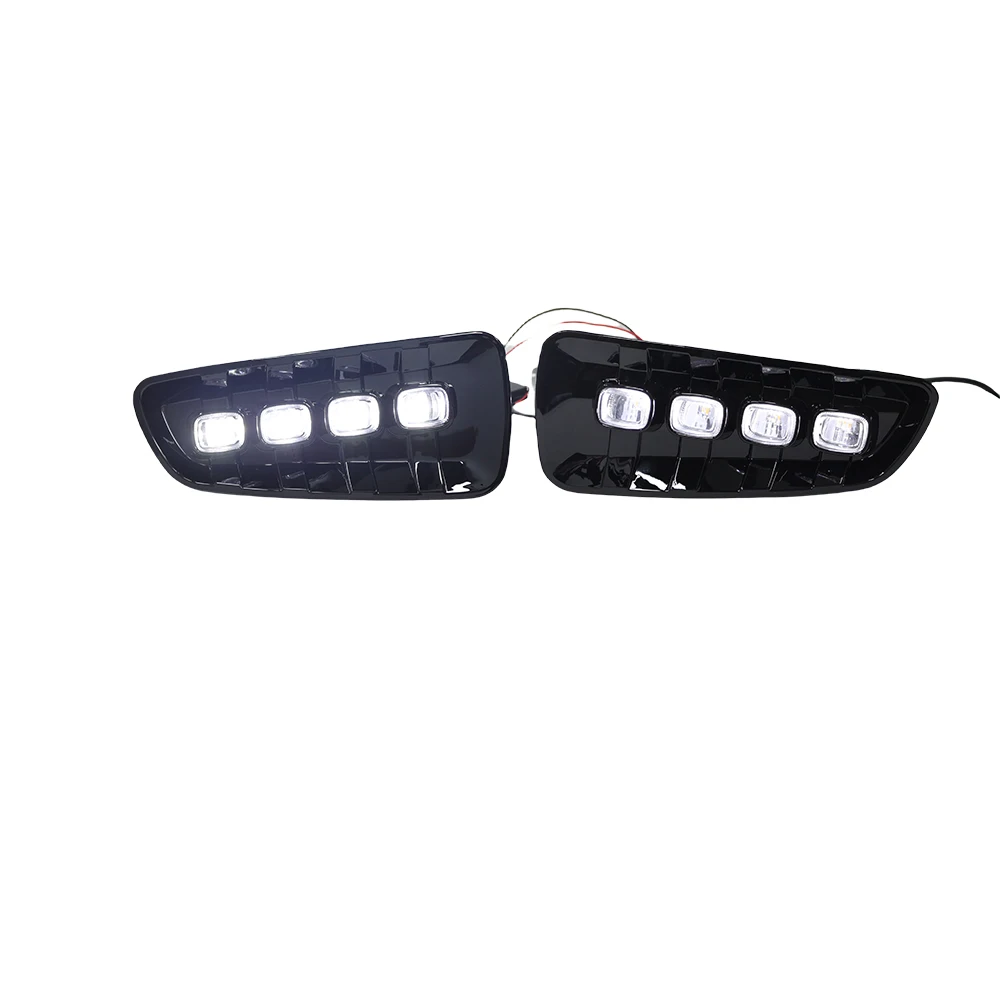 For Ford Raptor SVT F150 2009 2010 2011 2012 2013 2014 DRL LED Daytime Running Lights with Turn Signal Yellow Fog Lamp 1 Set
