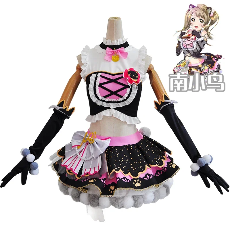 LoveLive Cat Twin Tail Kousaka Honoka Minami Kotori Sonoda Umi Ayase Eli костюмы для косплея милое танцевальное