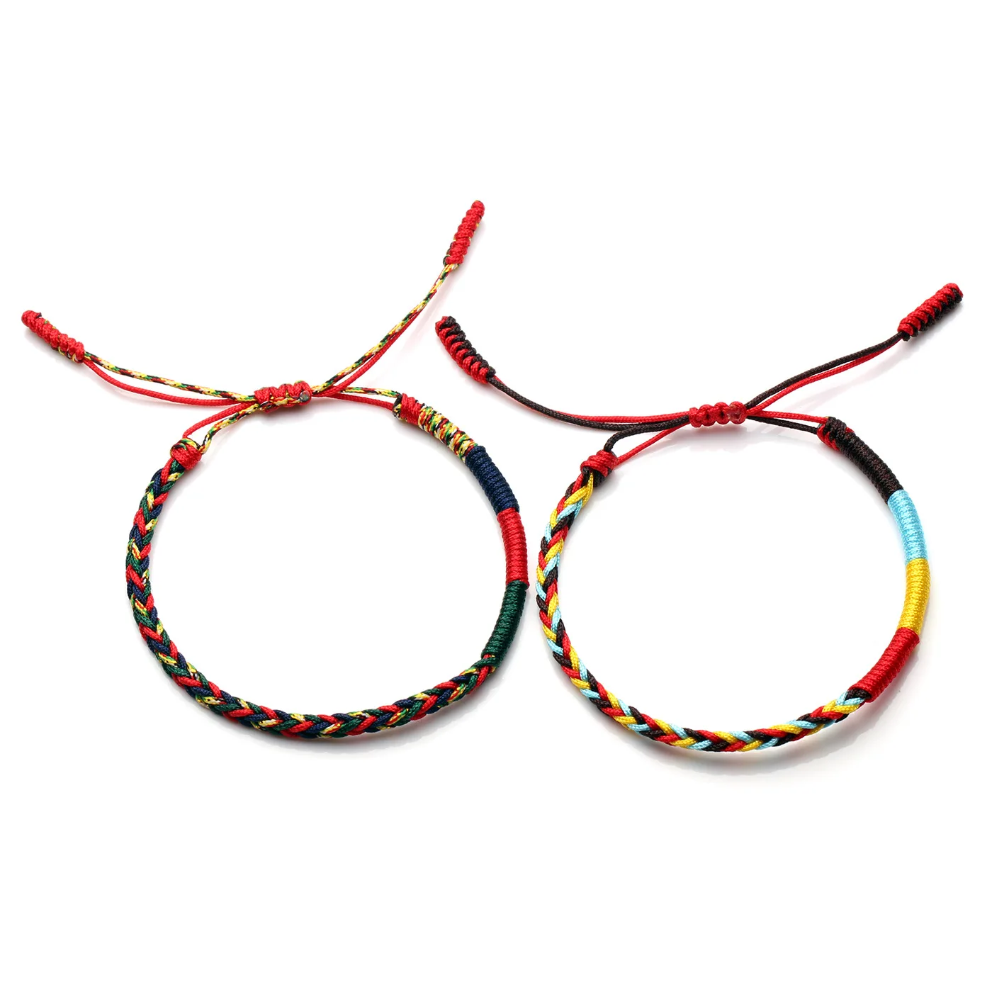 Браслет женский ручной работы тибетский буддизм счастливый монах узел веревка