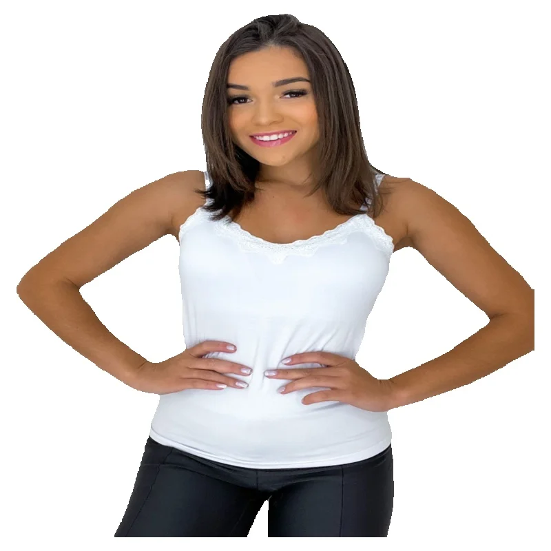 

Sleeveless lace tshirt
