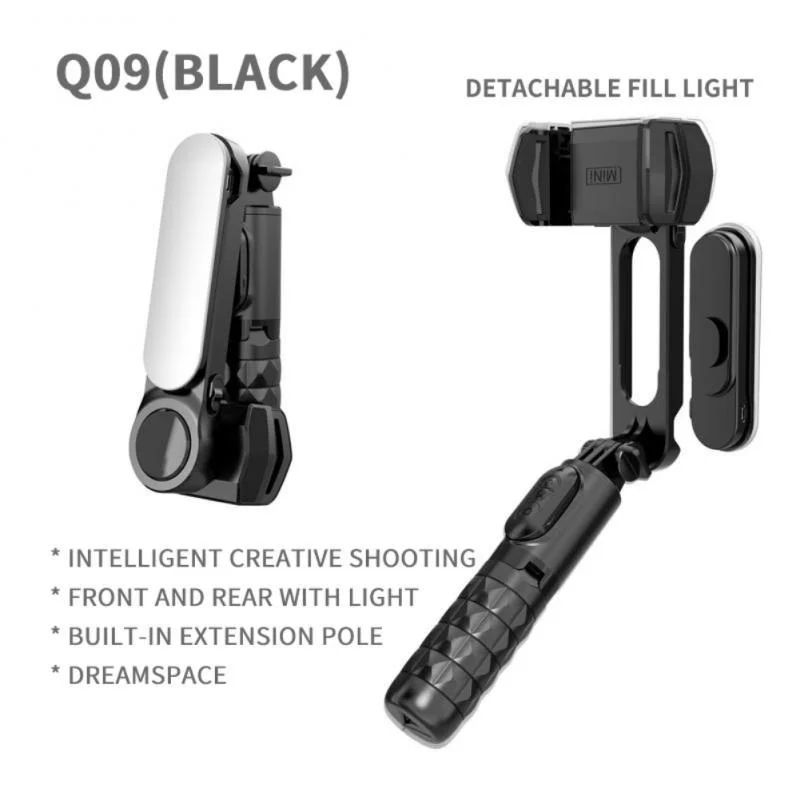 

Missgoal Q09 Wireless Selfie Stick Cell Phone Selfie Light Bluetooth-compati Handheld Gimbal Detachable Fill Light For Iphone 13