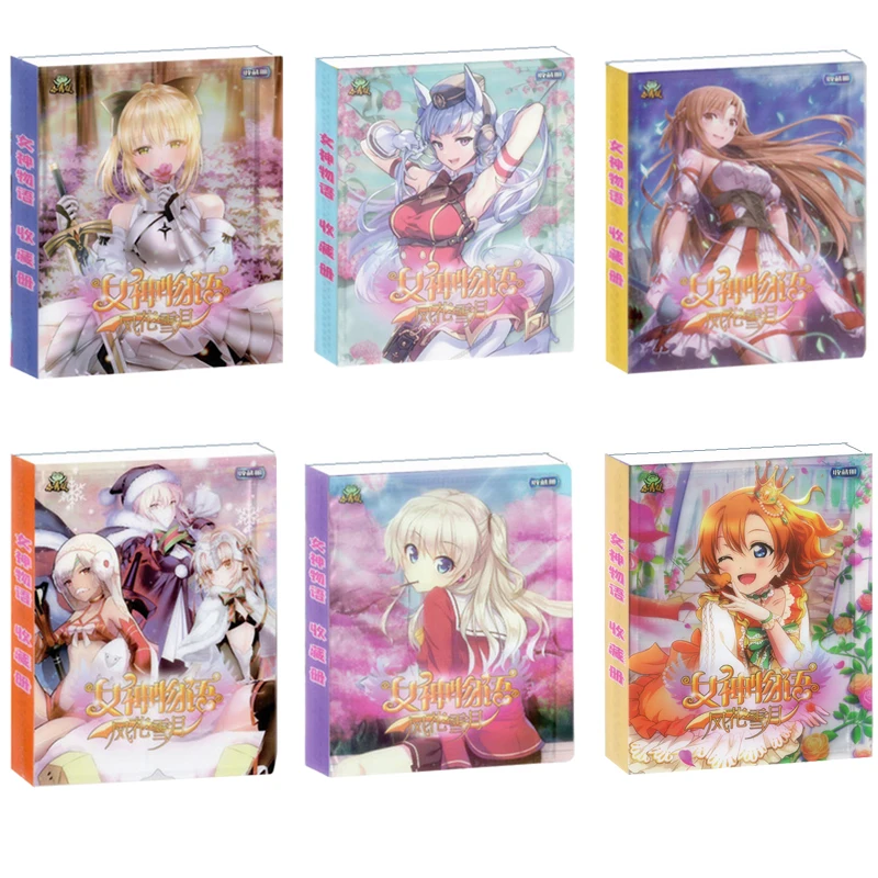 

Original Goddess Story Collection Book Anime Character Puzzle Cards Holder Cool Board Game Cards Books Toys Gifts for Children