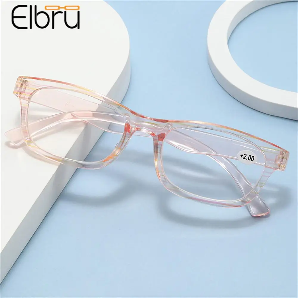 

Elbru New Striped Reading Glasses Women Men HD Reading Eyewear Middle-aged And Elderly Presbyopic Optical Eyeglasses Wholesale