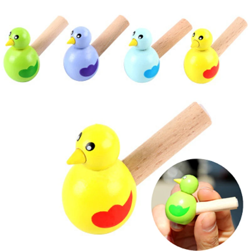 

Children's Whistle Toy Wooden Cute Cartoon Bird Whistle Baby Music Toy Horn Kids Educational Musical Instrument Toy Music Gift