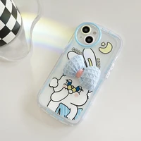 3d bow bunny cute phone case for iphone 11 12 13 pro promax max mini 13mini 13pro 13promax 12pro generation cover luxurious