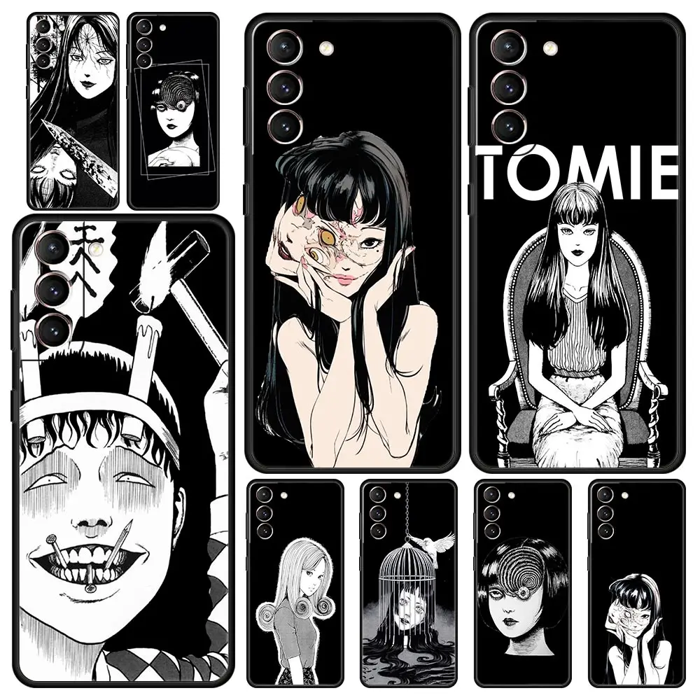 

Junji Ito Terror Horror Tomie Anime Phone Case For Samsung Galaxy S23 Ultra S22 S21 S20 FE 5G S10 S10E S9 S8 Plus Note 20 Cover