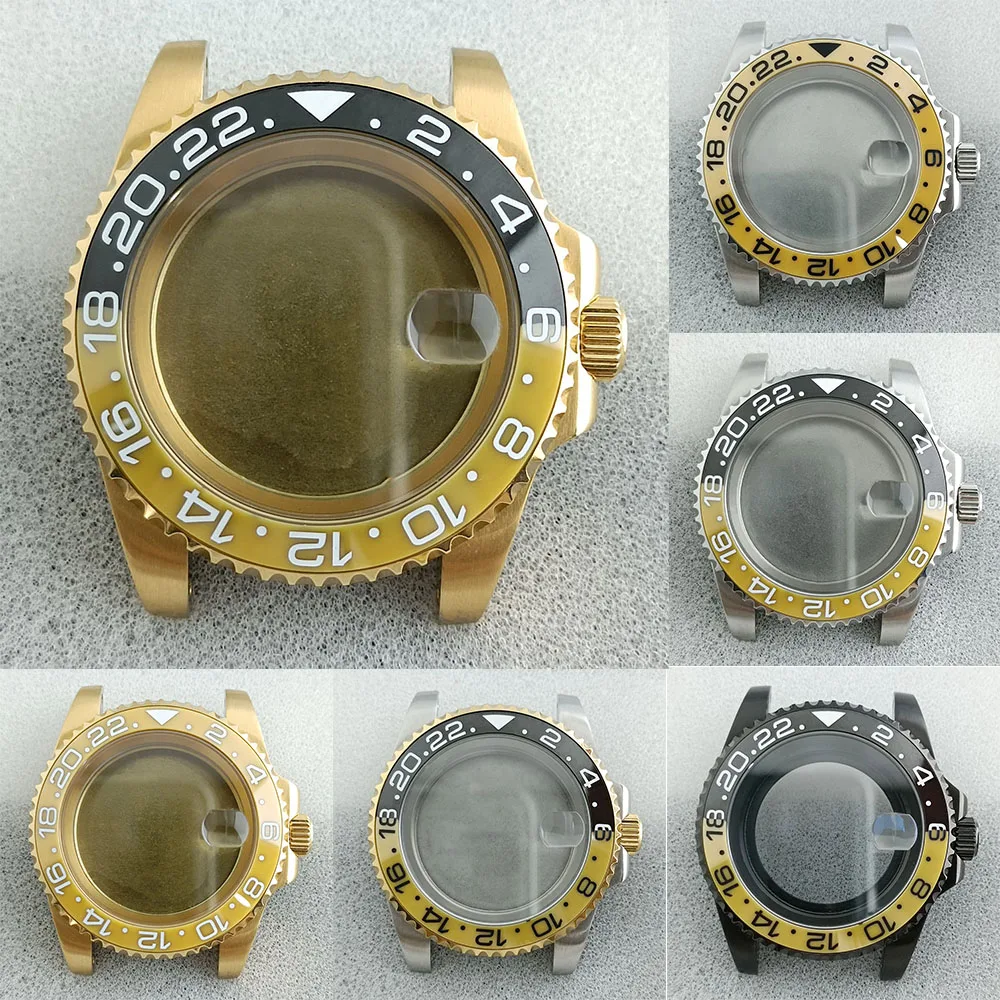 Корпус часов 40 5 мм корпус NH34 GMT керамический безель двунаправленное вращение