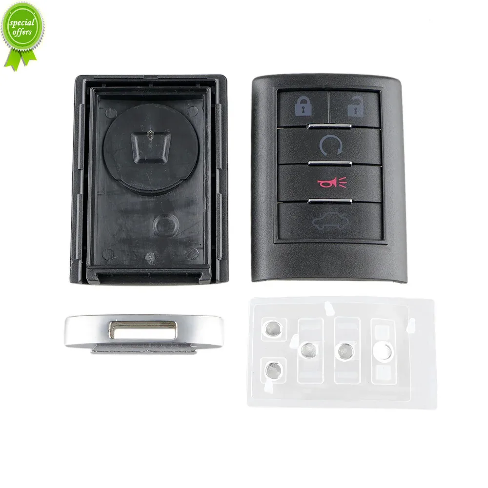 5-кнопочный сменный удаленный автомобильный ключ без маленького ключа дляCADILLAC DTS