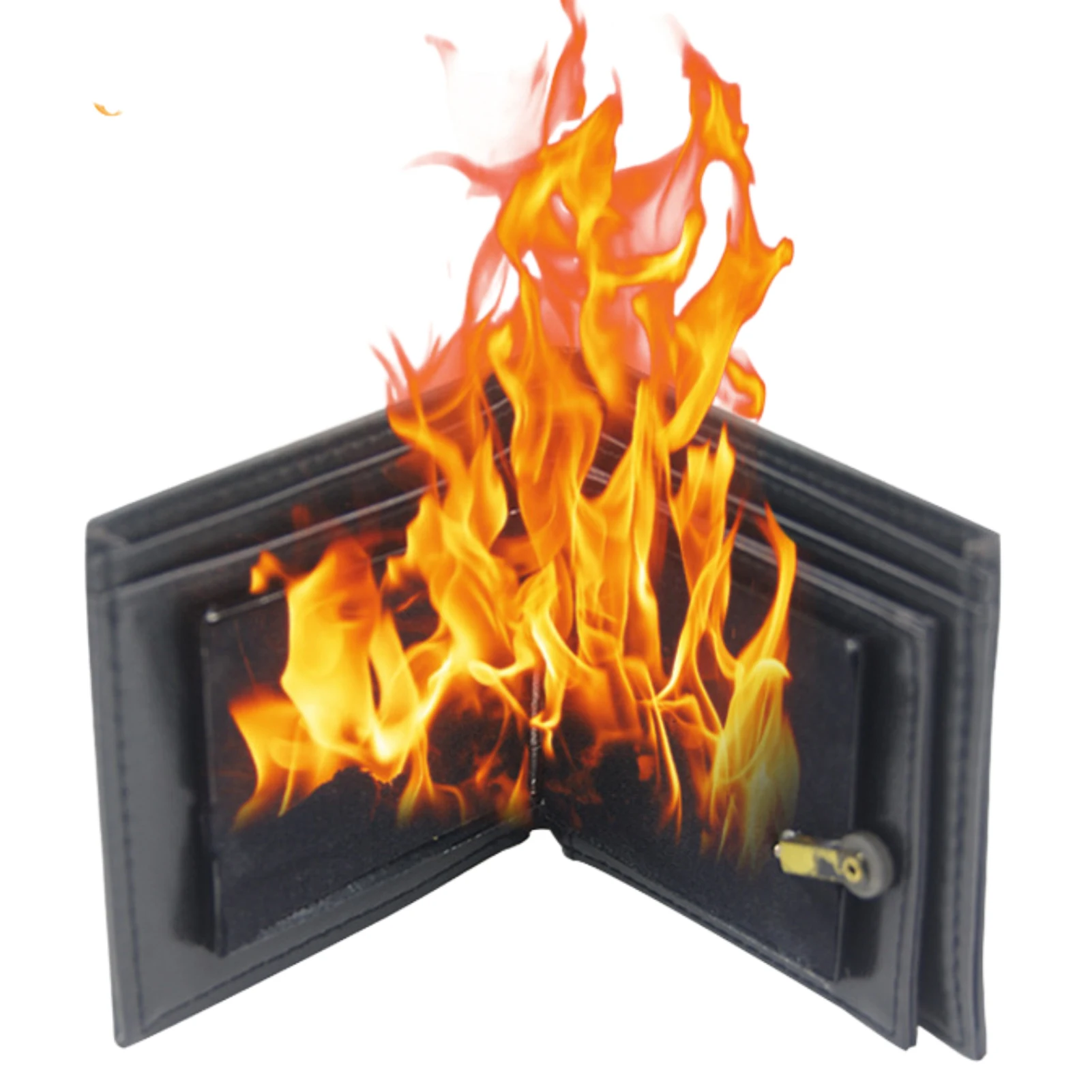 

Magic Flame Fire Wallet Magician Props Wallet Street Stage Show Profession Magic Trick