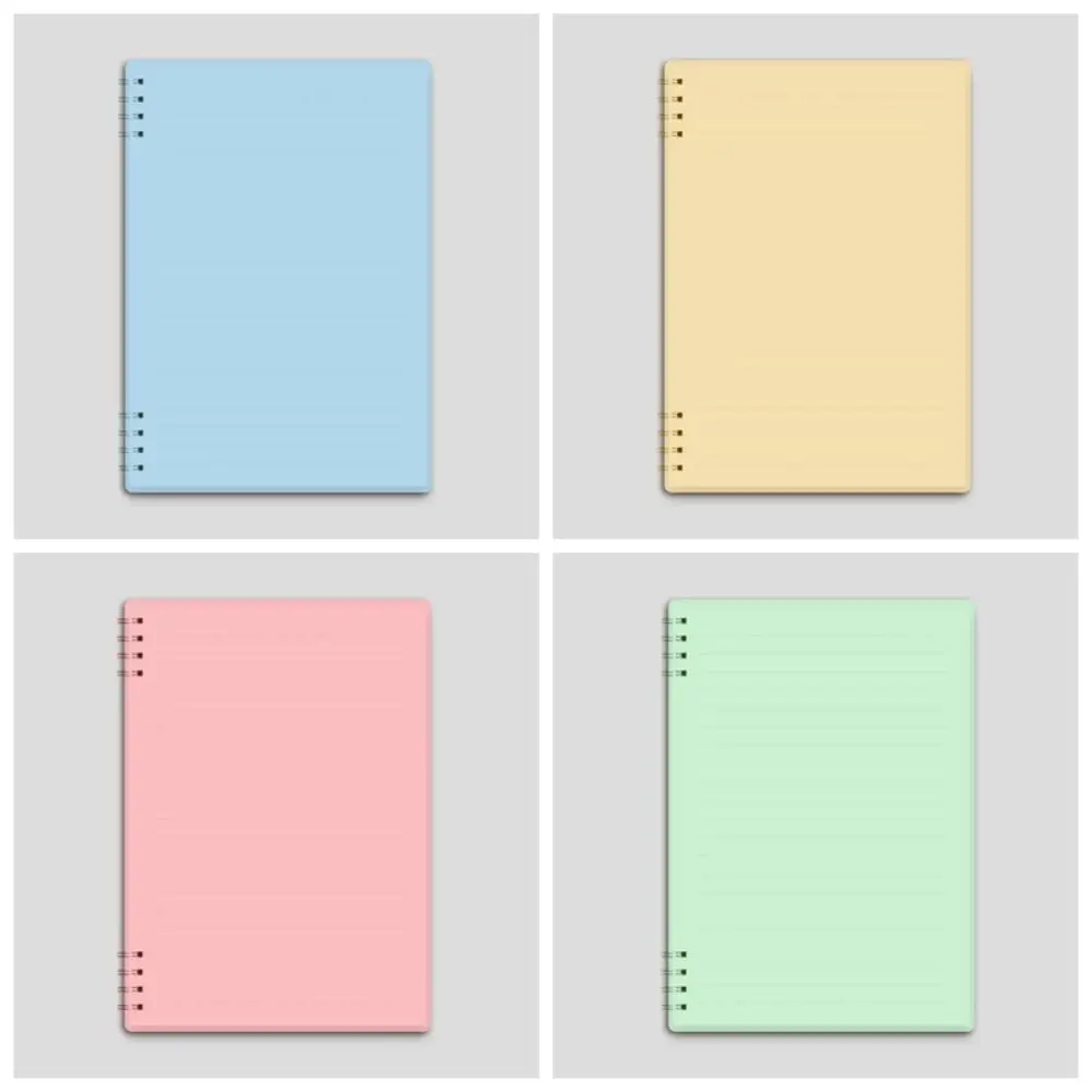 Блокнот со спиралью с утолщенной катушкой горизонтальная линия ежедневная