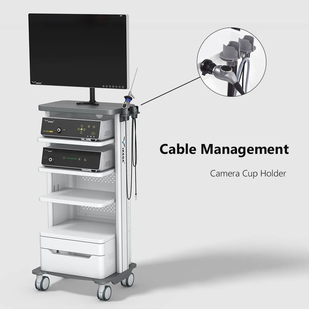 _ Металлическая тележка из алюминиевого сплава для больницы эндоскопии